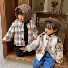 Load image into Gallery viewer, D60029SE-Autumn and winter Korean style plus velvet lamb wool long-sleeved jacket