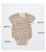Load image into Gallery viewer, C21427LS-European and American style infant short-sleeved jumpsuit, new male and female baby summer clothes, triangle romper, crawling clothes