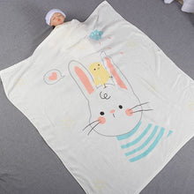 Load image into Gallery viewer, WH6202AC-Double-layer bamboo cotton baby blanket children's quilt thin air-conditioning summer quilt baby bamboo fiber ice silk blanket wholesale