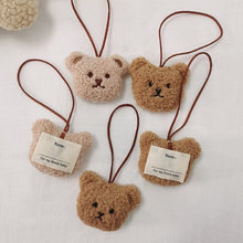 Load image into Gallery viewer, WH81101AC- Korean style bear name tag ins cute bear doll bag pendant children's name tag keychain pendant