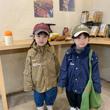 Load image into Gallery viewer, D90587SE-Autumn and winter mid-length plus velvet hooded workwear windbreaker jacket