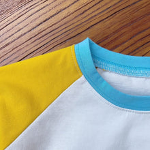 Load image into Gallery viewer, 3220SE-Children's summer color matching T-shirt Korean summer wear ins baby cotton T-shirt thin baby top