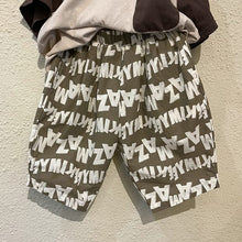 Load image into Gallery viewer, X81962PA-Summer thin casual loose cotton full version of English print shorts