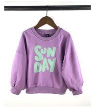 Load image into Gallery viewer, 23D1915PCW- Korean version of children's spring and autumn new parent-child wear Korean style letters loose casual long-sleeved parent-child terry sweater t