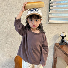 Load image into Gallery viewer, C81337SE-Spring and Autumn Loose Basic Long Sleeve Cotton Top