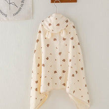 Load image into Gallery viewer, 2041AC-Four Seasons Crepe Cotton Soft Cartoon Hooded Cape