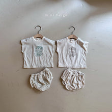 Load image into Gallery viewer, 6109TG-Summer popcorn striped top + butt pants set