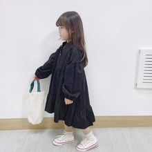 Load image into Gallery viewer, 22102PCW-Summer Japanese cotton loose irregular lace casual dress parent-child wear