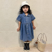 Load image into Gallery viewer, X81399DS-Summer denim suit & dress for siblings