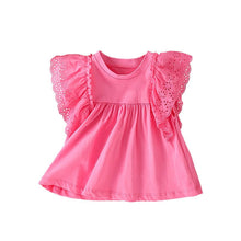 Load image into Gallery viewer, 9229SE-Summer European and American children's casual round neck skirt style short-sleeved top