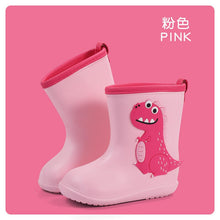 Load image into Gallery viewer, YX1102AC-Children's rain boots boys and girls dinosaur rain boots outdoor waterproof shoes lightweight non-slip rain boots kindergarten water shoes