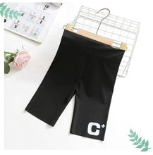 Load image into Gallery viewer, 30701PA- Summer thin high waist outer wear yoga pants five-point shark pants for middle and large children