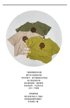 Load image into Gallery viewer, 1201SE-Summer Korean soft cotton smiley face print round neck short-sleeved top