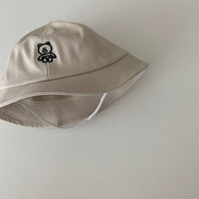 Load image into Gallery viewer, FG315AC-2022 Spring Thin Cartoon Embroidered Bear Sun Protection Fisherman Hat Male and Female Baby Sun Shade Basin Hat