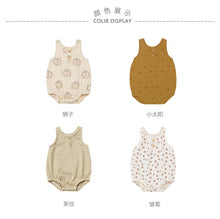 Load image into Gallery viewer, D226142LS-Baby sling bodysuit summer thin triangle vest romper newborn baby sleeveless cotton jumpsuit crawling clothes