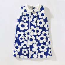 Load image into Gallery viewer, S1504DS-Little maven summer lapel sleeveless children's dress