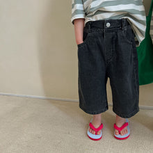 Load image into Gallery viewer, X90123PA-Spring and Summer Korean Wide-leg Denim 9-point Pants