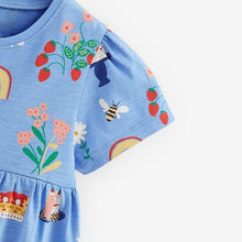 Load image into Gallery viewer, 9306DS-Summer stylish children's European and American round neck short-sleeved dress