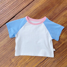 Load image into Gallery viewer, 3220SE-Children's summer color matching T-shirt Korean summer wear ins baby cotton T-shirt thin baby top