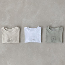 Load image into Gallery viewer, Y7315SE- Summer thin cotton love bear print round neck casual short-sleeved top (pre-sale 15 days delivery)