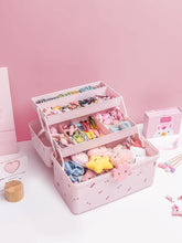 Load image into Gallery viewer, 9356AC-Children's hair accessories storage box, makeup, cute hair rope jewelry box
