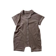 Load image into Gallery viewer, Y9332LS- Summer open-chested thin breathable short-sleeved crawling suit