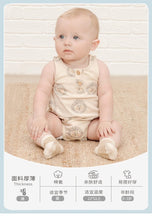 Load image into Gallery viewer, D226142LS-Baby sling bodysuit summer thin triangle vest romper newborn baby sleeveless cotton jumpsuit crawling clothes