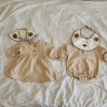 Load image into Gallery viewer, Y9386LS-Autumn Newborn Baby Two-Button Long-Sleeved Jumpsuit + Bib