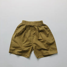 Load image into Gallery viewer, 1108PA-Forest Ramie Multicolor~Children's Summer Retro All-match Shorts for Boys and Girls Korean Casual Shorts