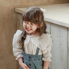 Load image into Gallery viewer, S670SE-Spring Korean style lapel trumpet sleeve shirt top