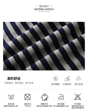 Load image into Gallery viewer, 22B013PCW- Korean parent-child summer striped short-sleeved T-shirt family of three or four pure cotton mother and daughter long skirt family wear trendy