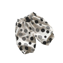 Load image into Gallery viewer, 2262PA-Summer Polka Dot Bamboo Cotton Thin Cropped Pants