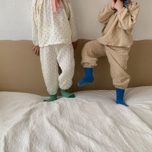 Load image into Gallery viewer, Q90389JG-Children's pajamas boys pullover spring and autumn pure cotton gauze A-type baby long-sleeved suit children girls home clothes