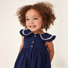Load image into Gallery viewer, S1810DS-Summer European and American style cute doll collar pure cotton sleeveless dress