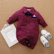 Load image into Gallery viewer, LTY2443LS-Baby jumpsuit crawling clothes cross-border newborn romper gentleman clothes