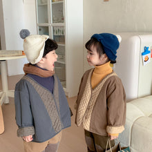 Load image into Gallery viewer, D91056SE-Reversible quilted long-sleeved double-pocket button-down jacket for autumn and winter