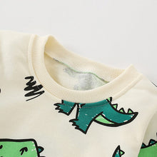 Load image into Gallery viewer, <Taiwan Pavilion> 8646SE-malwee autumn dinosaur print round neck long sleeve top