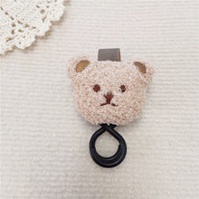 Load image into Gallery viewer, WH81502AC- Korean ins style embroidered bear head baby stroller hook baby stroller hook baby stroller magic cart Velcro hook