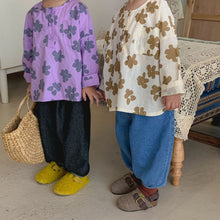 Load image into Gallery viewer, Q90966SE-Children's long-sleeved floral shirt boys 2022 new spring and autumn clothes fashionable street girls shirt baby tops