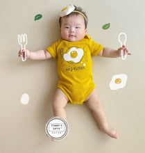 Load image into Gallery viewer, 32317LS-Summer Korean version egg print bodysuit + hairband two-piece set