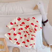 Load image into Gallery viewer, TG68168-Summer girl suit baby internet celebrity fashionable children's personality trend brand fresh cute love short-sleeved T-shirt shorts