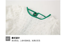 Load image into Gallery viewer, 22B038PCW-New summer parent-child outfit fairy wear white long loose slimming net celebrity stylish mother and daughter outfit