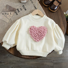 Load image into Gallery viewer, YC8236TG-Autumn Korean style heart pullover top + flared pants two-piece set