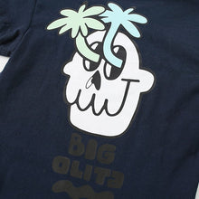 Load image into Gallery viewer, 81108TG-malwee summer European and American children's casual short-sleeved top + striped shorts two-piece set