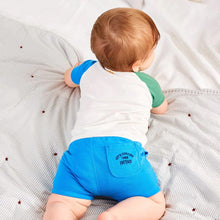 Load image into Gallery viewer, 9540TG-Summer European and American children's casual round-neck shark short-sleeved top + shorts two-piece set