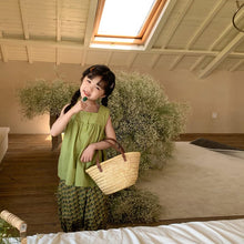 Load image into Gallery viewer, <Taiwan Pavilion> 2022X27TG-Korean version of boys and girls floral short-sleeved shorts two-piece set (A3)