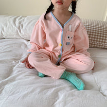 Load image into Gallery viewer, D90783- Girls autumn and winter cute rabbit long-sleeved home clothes