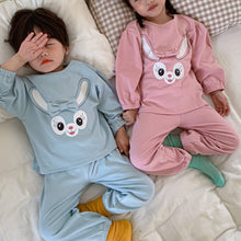 Load image into Gallery viewer, D90786JG-Autumn and winter bunny baby print home clothes