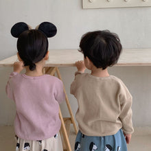 Load image into Gallery viewer, D91026SE-Children's sweatshirt waffle boy autumn clothes 2022 new spring and autumn Korean version girl casual long-sleeved baby top