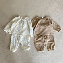 Load image into Gallery viewer, Q90389JG-Children's pajamas boys pullover spring and autumn pure cotton gauze A-type baby long-sleeved suit children girls home clothes
